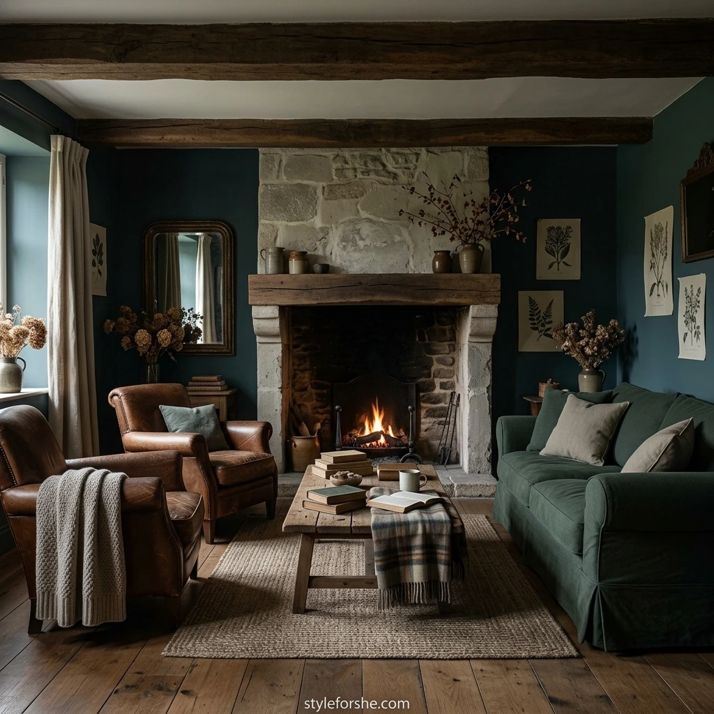 15 Cozy Moody Farmhouse Living Room Ideas That Wow
