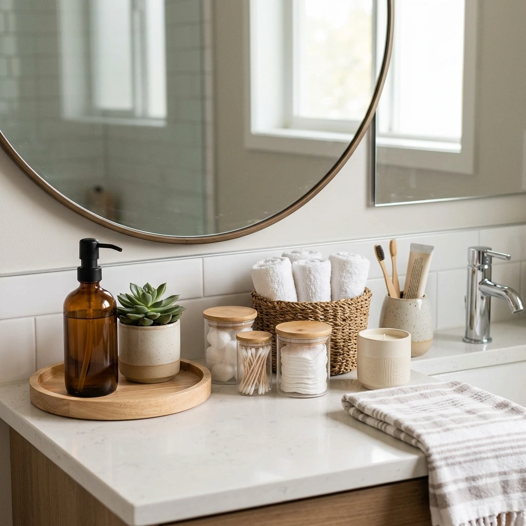 20 Bathroom Counter Decor Ideas That Are Practical and Cute
