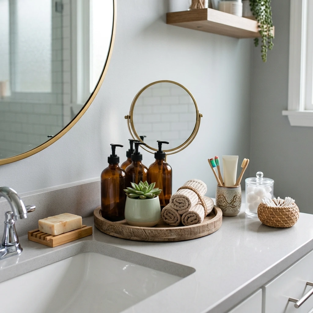 20 Bathroom Counter Decor Ideas That Are Practical and Cute