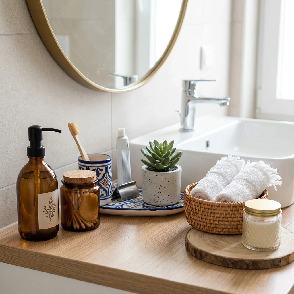 20 Bathroom Counter Decor Ideas That Are Practical and Cute