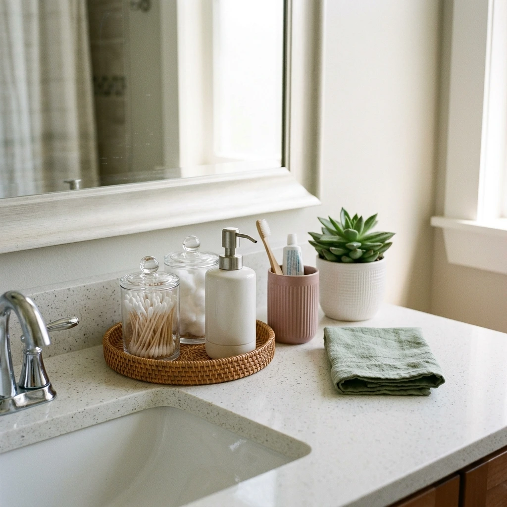 20 Bathroom Counter Decor Ideas That Are Practical and Cute