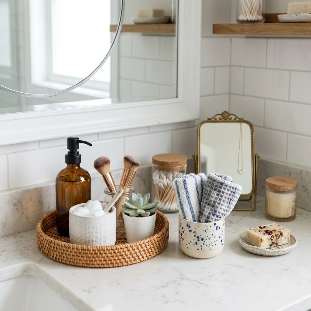 20 Bathroom Counter Decor Ideas That Are Practical and Cute